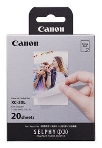 Canon XC-20L, Pintar por sublimación, 20 hojas, Selphy QX20, 6755C001AA
