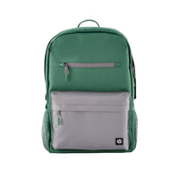 HP Mochila HP Campus verde Laptop Gray; Green 39,6 cm (15.6") Mochila Poliéster, Poliespuma