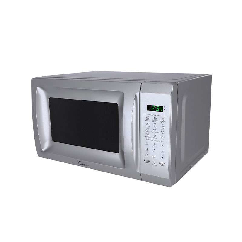 Midea MMDP07S2CB microondas Plata Sobre el rango 20 L 1050 W, Pantalla incorporada, LED, Tocar
