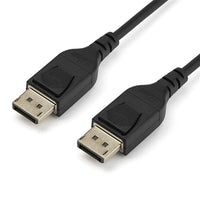 StarTech.com Cable DisplayPort 1.4 de 1m - Certificado VESA - 8K 60Hz - HBR3 - HDR - Super HD - Cable Delgado de Monitor DP a Conector DP - UltraHD 4K 120Hz - Cable Delgado de Vídeo DP 1.4 Cable Derecho Derecho Oro 1.4