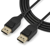 StarTech.com Cable DisplayPort 1.4 de 2m - Certificado VESA - 8K 60Hz - HBR3 - HDR - Super HD - Cable Delgado de Monitor DP a Conector DP - UltraHD 4K 120Hz - Cable Delgado de Vídeo DP 1.4 Cable Derecho Derecho Oro 1.4
