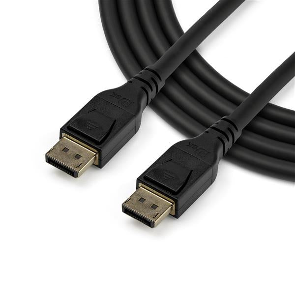 StarTech.com Cable de 5m DisplayPort 1.4 con Certificación VESA - 8K 60Hz HBR3 HDR - Cable DP Super UHD - Cable Delgado DP 1.4 Ultra HD de 4K a 120Hz Cable Derecho Derecho Oro 1.4