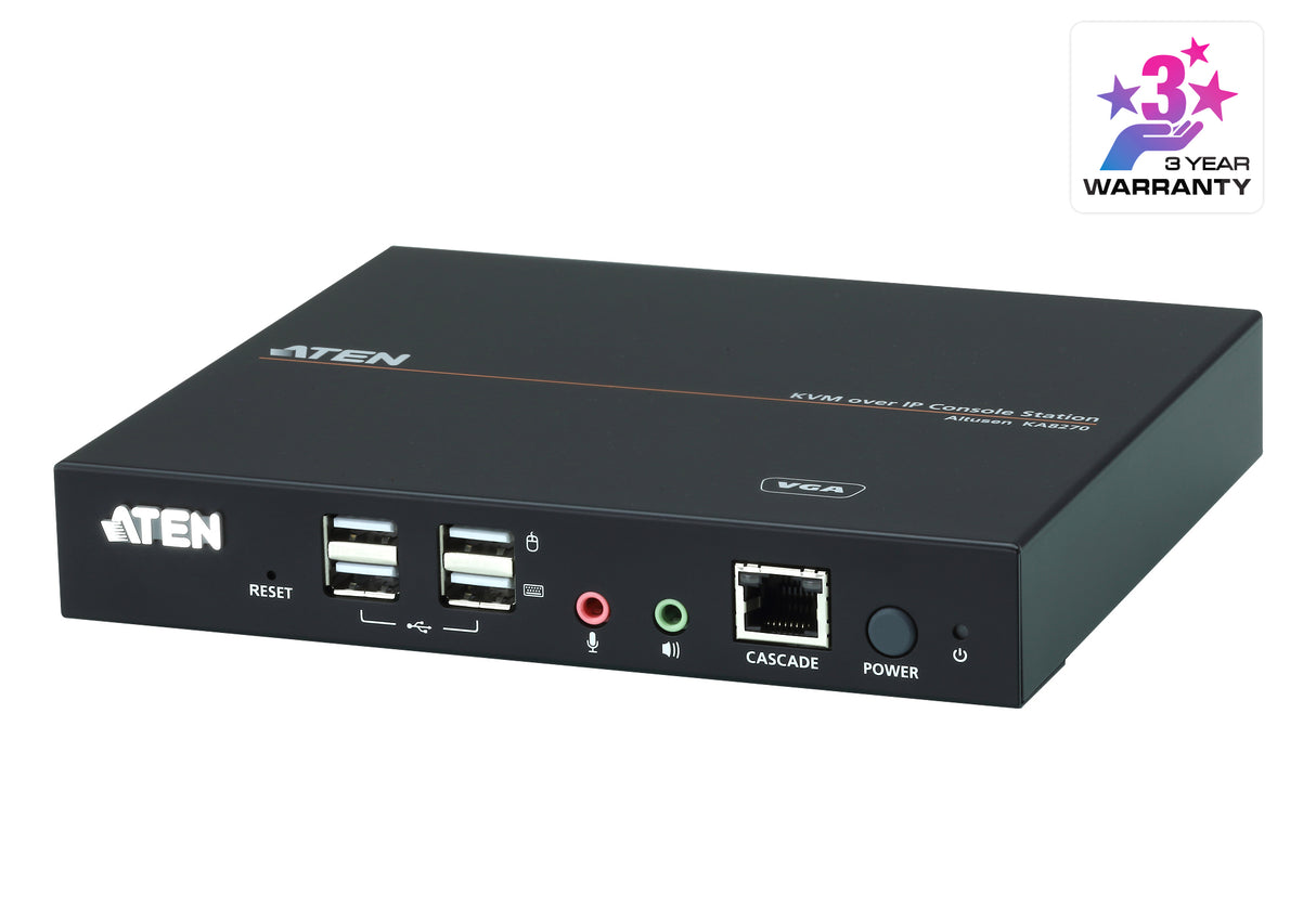 ATEN KA8270 interruptor KVM Montaje en rack Negro