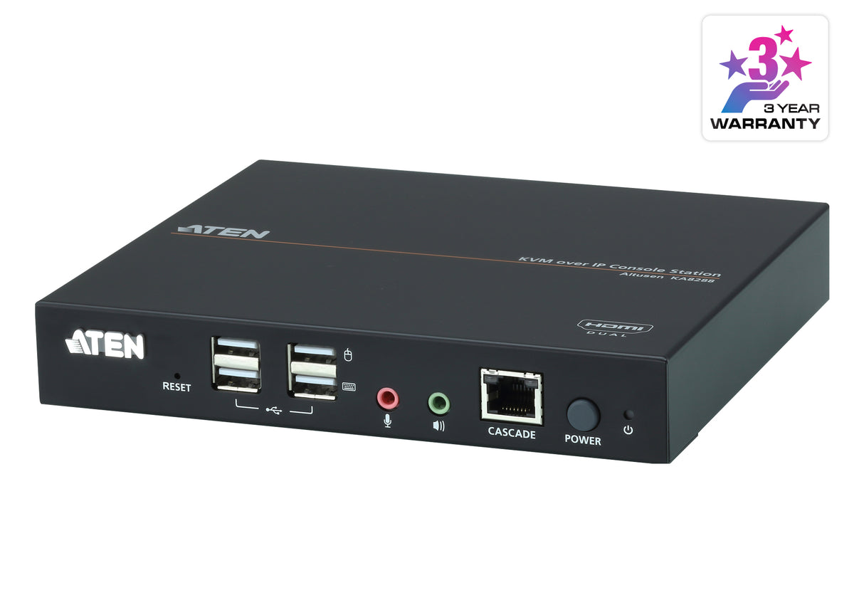 ATEN KA8288 interruptor KVM Montaje en rack Negro