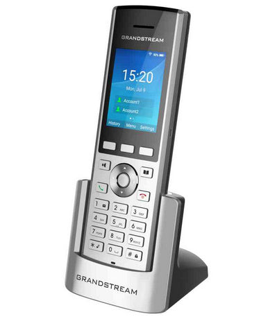Grandstream Networks WP820 teléfono IP Negro, Plata 2 líneas LCD Wifi, Terminal inalámbrico, Android, 500 entradas