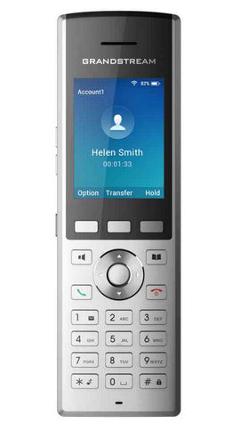 Grandstream Networks WP820 teléfono IP Negro, Plata 2 líneas LCD Wifi, Terminal inalámbrico, Android, 500 entradas