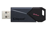Kingston Technology 64GB Portable USB 3.2 Gen 1 DataTraveler Exodia Onyx Memoria Flash 64 GB USB tipo A 3.2 Gen 1 (3.1 Gen 1) Tapa