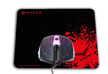 Naceb Technology NA-632 ratón Juego Ambidextro USB tipo A Óptico 1200 DPI