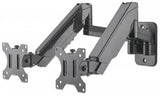 Manhattan Soporte de pared doble para TV/monitores (Articulado de gas), para pantallas de 17" a 32", Compatibilidad VESA