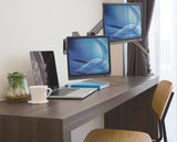 Manhattan Soporte de pared doble para TV/monitores (Articulado de gas), para pantallas de 17" a 32", Compatibilidad VESA: 75×75 y 100×100 mm (verifiqu
