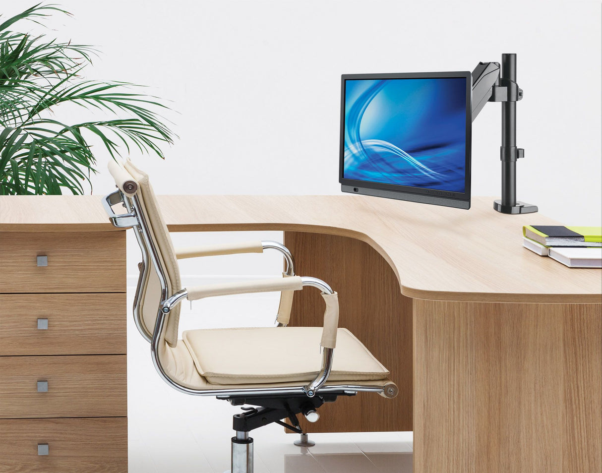 Manhattan Soporte universal para monitor, con pistón a gas Monitor Gris