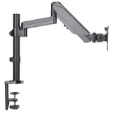 Soporte universal de pared para monitor MANHATTAN con pistón a gas,Soporta un monitor de 17