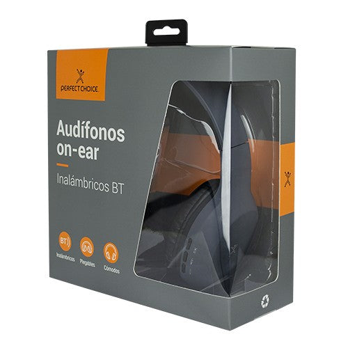 Perfect Choice PC-116752 audífono y auriculare Audífonos Inalámbrico Diadema Música Bluetooth Gris