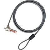 Targus PA410S1 Cable Gris Cerradura con combinación Acero galvanizado Si