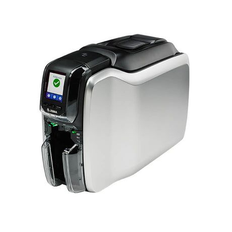 Zebra ZC300 Impresoras de tarjetas plásticas Pintar por sublimación/Transferencia térmica Si Negro, Plata
