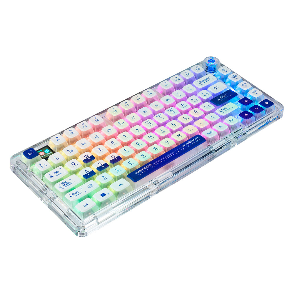 Game Factor KBG800 teclado Juego USB + Bluetooth QWERTY Español Blanco, Inalámbrico y alámbrico, Interruptor mecánico