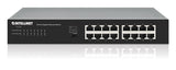 Intellinet Commutateur réseau (switch) Gigabit Ethernet 16 ports, Ethernet écoénergétique IEEE 802.3az, format bureau, é