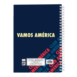 Cuaderno profesional Dietrix First Class pasta dura doble arillo  80 hojas raya Club America modelo CA azul