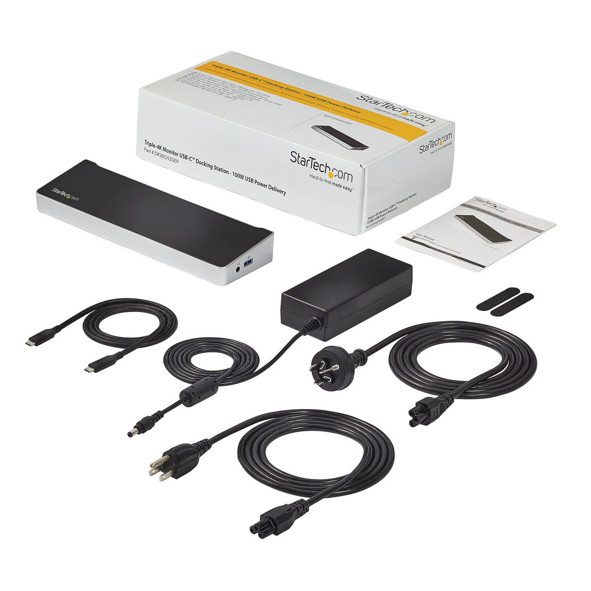 StarTech.com DK30CH2DEP Laptop Alámbrico USB 3.2 Gen 1 (3.1 Gen 1) Type-C 4 2