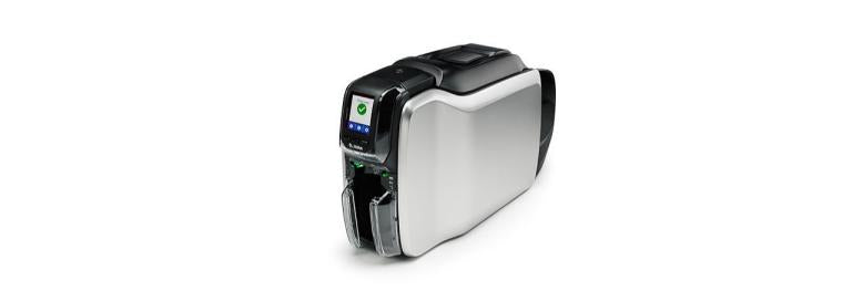 Zebra ZC300 Impresora Pintar por sublimación/Transferencia térmica Negro, Plata