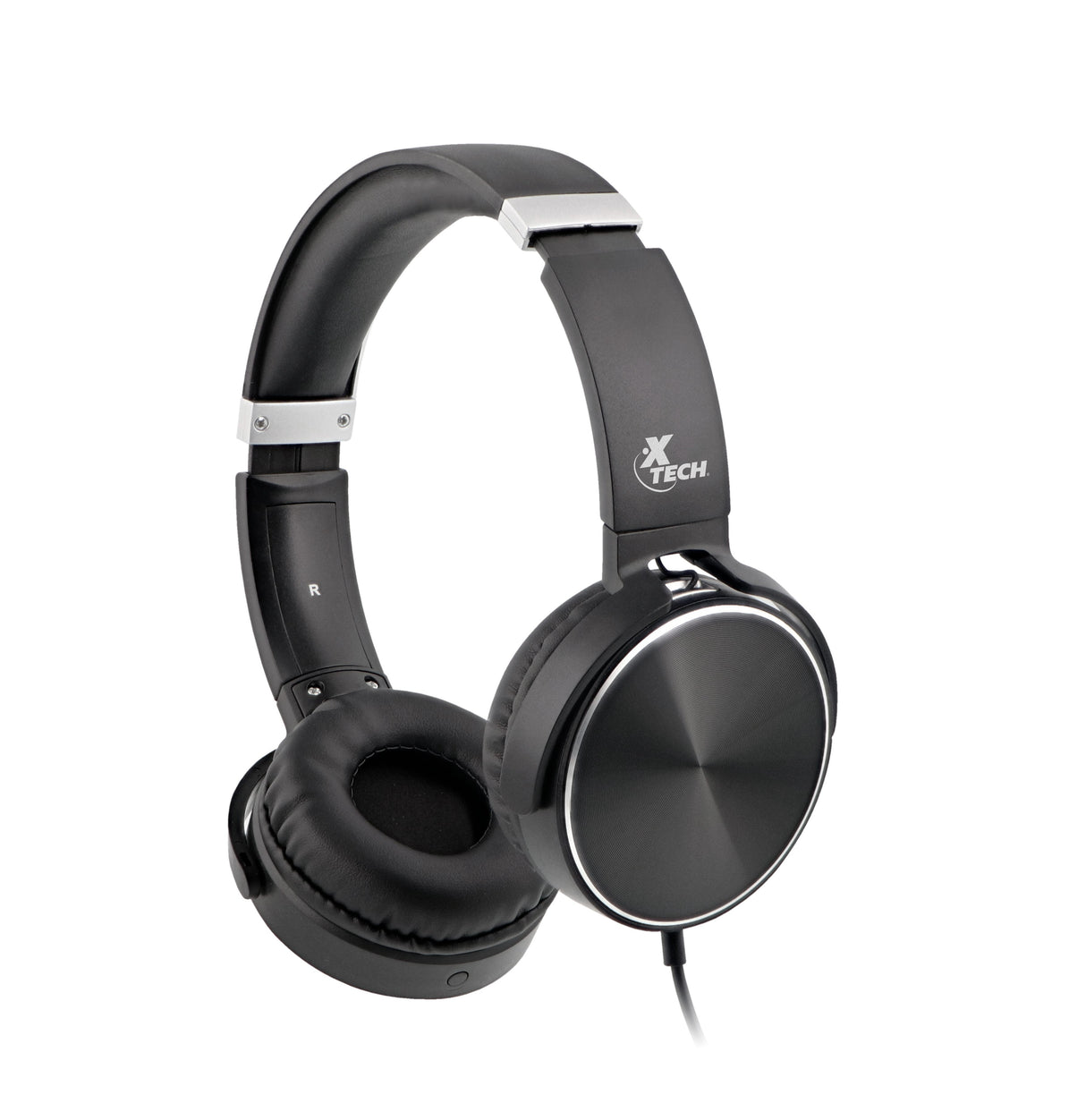 Xtech XTH-345 audífono y auriculare Auriculares Alámbrico Diadema Llamadas/Música Negro, 20 - 20000 Hz, 147 g