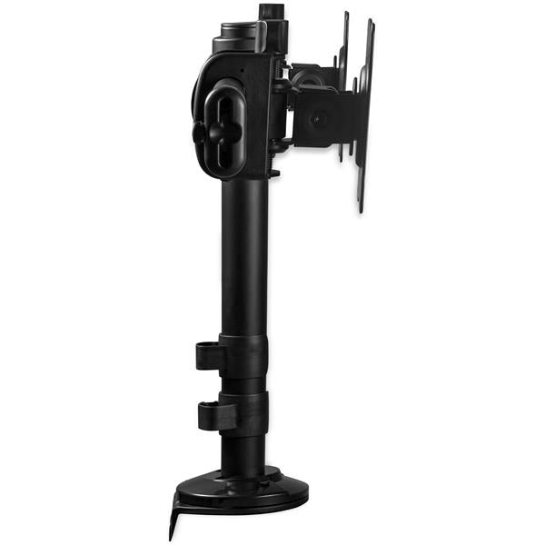 StarTech.com Brazo para Escritorio de Dos Monitores - con Barra Horizontal - Soporte de Mordaza/Ojal para Escritorio Monitor Negro