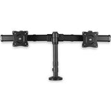 StarTech.com Brazo para Escritorio de Dos Monitores - con Barra Horizontal - Soporte de Mordaza/Ojal para Escritorio Monitor Negro