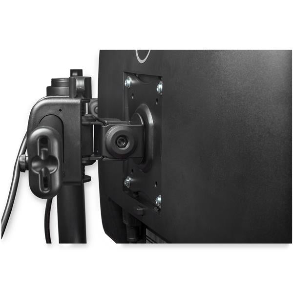 StarTech.com Brazo para Escritorio de Dos Monitores - con Barra Horizontal - Soporte de Mordaza/Ojal para Escritorio Monitor Negro
