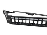 Nexxt Solutions Infrastructure - Patch panel - Cold-rolled steel - Black with silver extrusion - Angled Mod SH 24P 1U