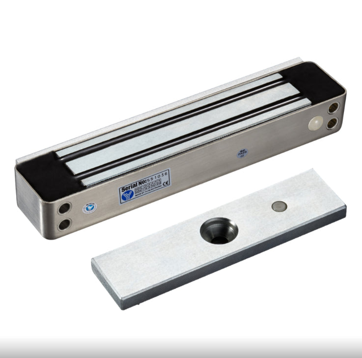 Yli Electronic YM-280W(LED) cerradura electromagnética 280 kg Negro, Acero inoxidable, 500 mA, 250 mA