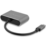 StarTech.com Adaptador USB-C a VGA y HDMI - 2en1 - 4K 30Hz - Gris Espacial - Adaptador Gráfico Externo USB Tipo C adaptadores gráficos usb USB Tipo C Macho Derecho Si