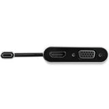 StarTech.com Adaptador USB-C a VGA y HDMI - 2en1 - 4K 30Hz - Gris Espacial - Adaptador Gráfico Externo USB Tipo C adaptadores gráficos usb USB Tipo C Macho Derecho Si