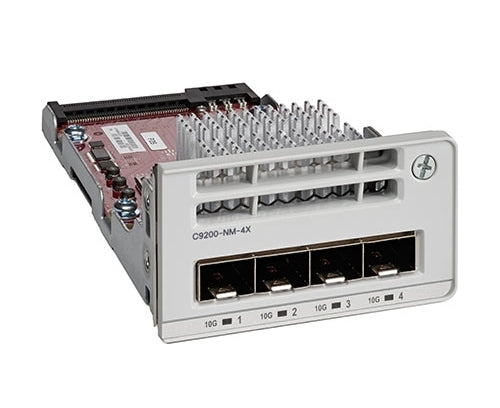 Cisco C9200-NM-4X= Módulos de conmutador de red 10 Gigabit Ethernet, Gigabit Ethernet 1000,10000 Mbit/s 4