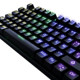 Yeyian YAT1806 teclado Juego USB QWERTY Español Negro, Alámbrico, Interruptor mecánico, LED RGB