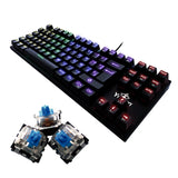 Yeyian YAT1804 teclado Juego USB QWERTY Español Negro, Alámbrico, Interruptor mecánico, LED RGB