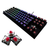 Yeyian YAT1806 teclado Juego USB QWERTY Español Negro, Alámbrico, Interruptor mecánico, LED RGB