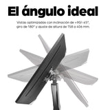 Manhattan Soporte doble de sobremesa para TV/monitores (Articulado con muelle), para pantallas de 10" a 27", fijación co