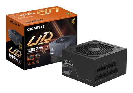 GIGABYTE UD1000GM PG5 V2 Fuente de Alimentación – PCIe Gen 5.1, 80 PLUS Gold, Diseño completamente modular, Ventilador de 120 mm, Compatible con ATX 3.1, Enchufe EU unidades de fuentes de alimentación 1000 W 100 - 240 V 50/60 Hz 15 - 6.5 A