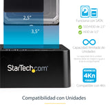 StarTech.com Duplicador Clonador Autónomo de Discos Duros o SSD SATA - Copiador de 2 Bahías - Base de Acoplamiento USB 3