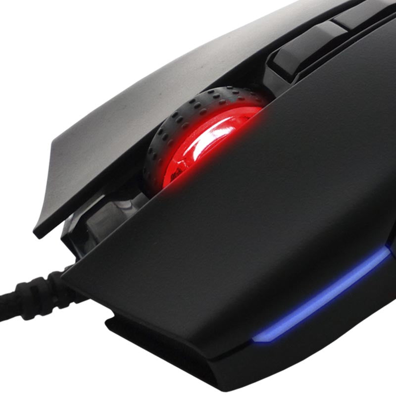 Yeyian Claymore Serie 2000 ratón Juego Diestro USB tipo A Óptico 12000 DPI, 12000 fps, Negro