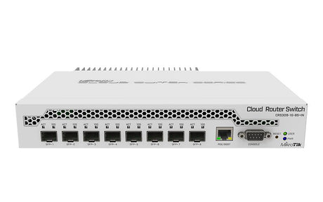 CRS309-1G-8S+IN, Switch, CPU 800MHz, RAM 512MB, 1xGEth, 8xSFP+ de 10Gbps, RouterOS/SwitchOS