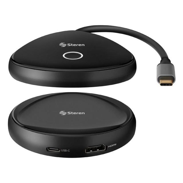Steren AVS-800 extensor de audio/video Transmisor y receptor AV Negro, 3840 x 2160 Pixeles, Inalámbrico