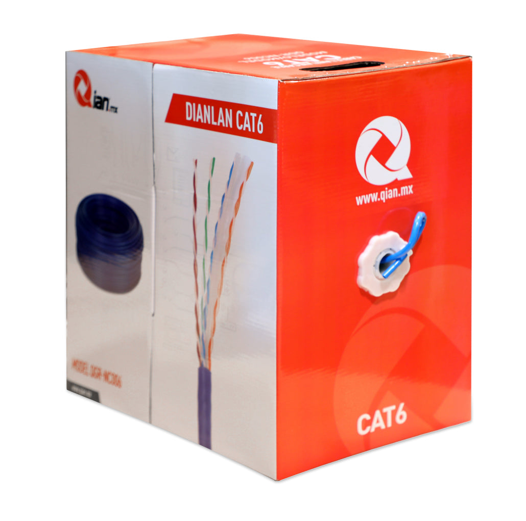 Qian QHR-CAT5E cable de red Gris 305 m U/UTP (UTP) | Cables de red