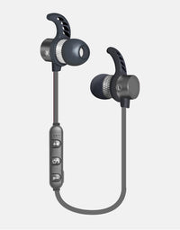 Ginga GI18AUD01BT-GR audífono y auriculare Auriculares Inalámbrico Banda para cuello Llamadas/Música Bluetooth Gris