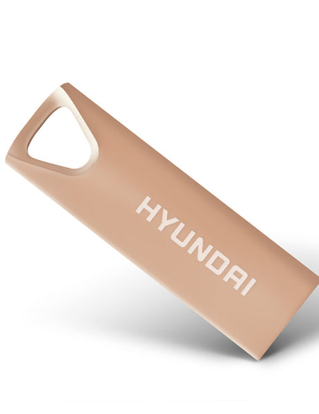 Hyundai Bravo Deluxe unidad flash USB 16 GB USB tipo A 2.0 Oro rosado, Sin tapa