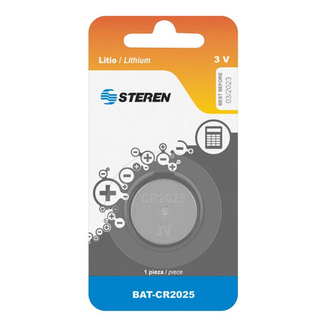 Steren BAT-CR2025 pila doméstica Batería de un solo uso Litio
