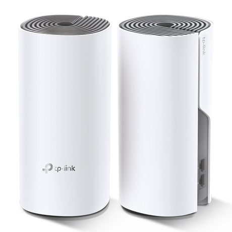 TP-Link Deco E4 (2-pack) sistemas wi-fi mesh (wi-fi en malla) Sistema de malla Blanco, Gris LAN, WLAN Interno