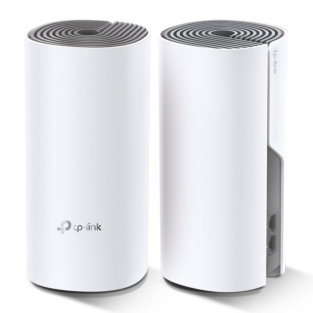 TP-Link Deco E4 (2-pack) sistemas wi-fi mesh (wi-fi en malla) Sistema de malla Blanco, Gris LAN, WLAN Interno