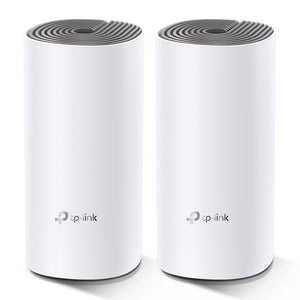 TP-Link Deco E4 (2-pack) sistemas wi-fi mesh (wi-fi en malla) Sistema de malla Blanco, Gris LAN, WLAN Interno
