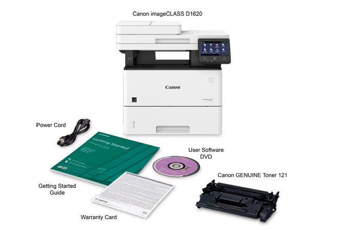 Canon imageCLASS D1620 Impresora Multifunción Laser WiFi Negro, Blanco